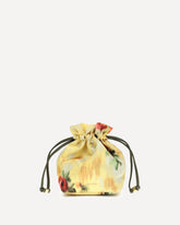 Printed taffeta Pouch - YELLOW | Base Blu