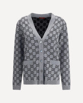 Cardigan reversibile GG Supreme  - NERO | Base Blu