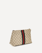 Small GG Web Pouch - BEIGE | Base Blu