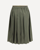 pleated midi Skirt - GREEN | Base Blu