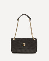 Intrecciato Shoulder Bag - BROWN | Base Blu