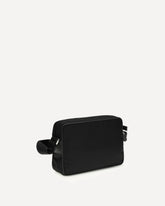 Re-Nylon and Saffiano Shoulder Bag - BLACK | Base Blu