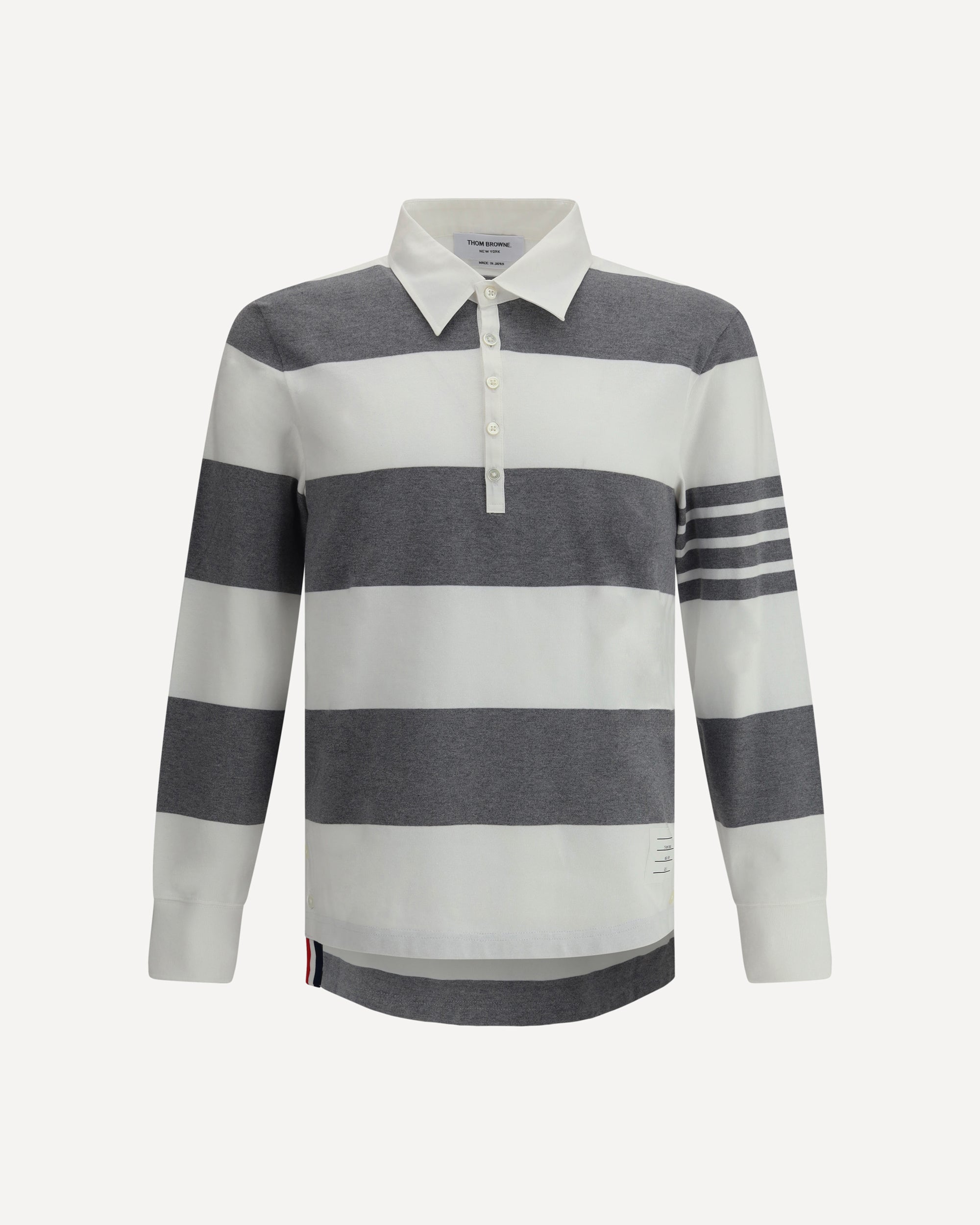 THOM BROWNE Long sleeve Polo Shirt MULTICOLOUR Base Blu