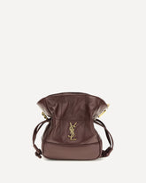 Jamie mini leather Clutch Bag - BORDEAUX | Base Blu