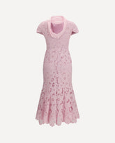 Lace midi Dress - PINK | Base Blu