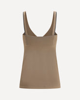 Top con monili - MARRONE | Base Blu