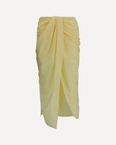 Pareo Skirt in stretch muslin - YELLOW | Base Blu