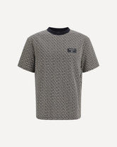 Jacquard T-shirt with PB labyrinth monogram - MULTICOLOUR | Base Blu