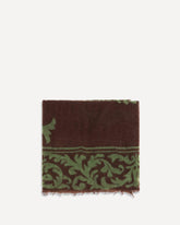Soufflé cashmere Scarf with baroque motif - MULTICOLOUR | Base Blu