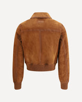 Giacca in pelle scamosciata - MARRONE | Base Blu
