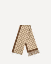 GG all-over wool Scarf - BEIGE | Base Blu