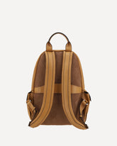 Zaino in pelle - MARRONE | Base Blu