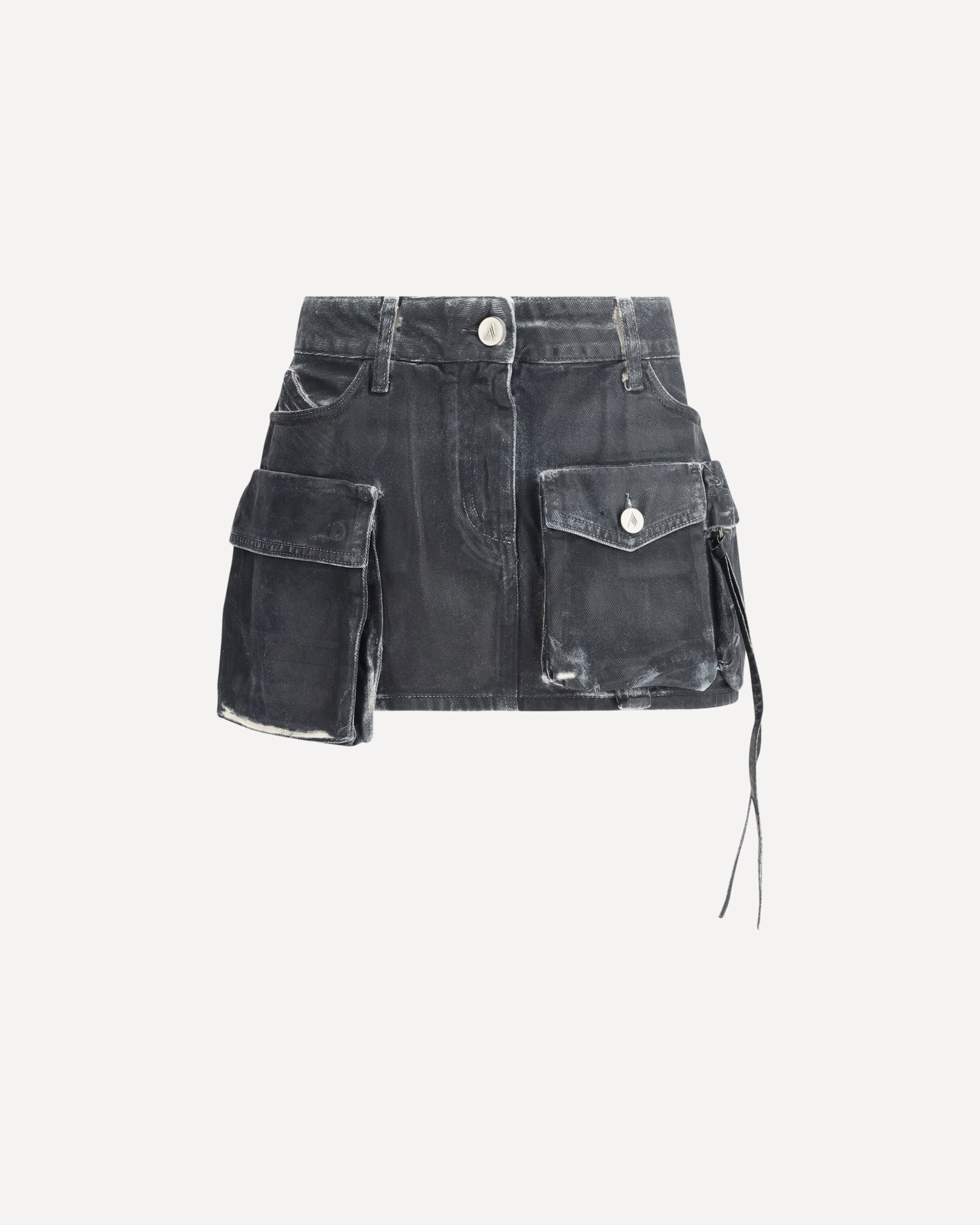 THE ATTICO Cargo Mini Skirt BLACK | Base Blu