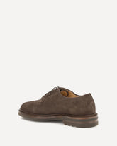 Suede Lace-Up Shoes - BROWN | Base Blu