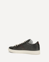 Leather Sneakers - BLACK | Base Blu