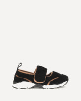 Mary Jane shearling Sneakers - BLACK | Base Blu