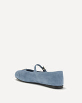 Suede leather Ballerinas - LIGHT BLUE | Base Blu