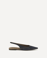 Denim slingback Ballerinas - BLUE | Base Blu