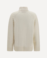 Turtleneck cashmere Sweater - CREAM | Base Blu