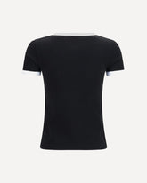 Boke Flower 2.0 embroidered cotton T-shirt - BLACK | Base Blu