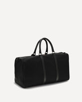 Borsa da Viaggio Gym con inserti in pelle - NERO | Base Blu