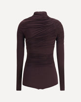 Top Body drappeggiato - VIOLA | Base Blu