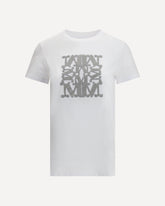 T-shirt con ricamo monogram - BIANCO | Base Blu