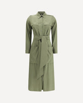 Silk Dress - GREEN | Base Blu