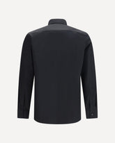 Embroidered poplin Shirt - BLACK | Base Blu