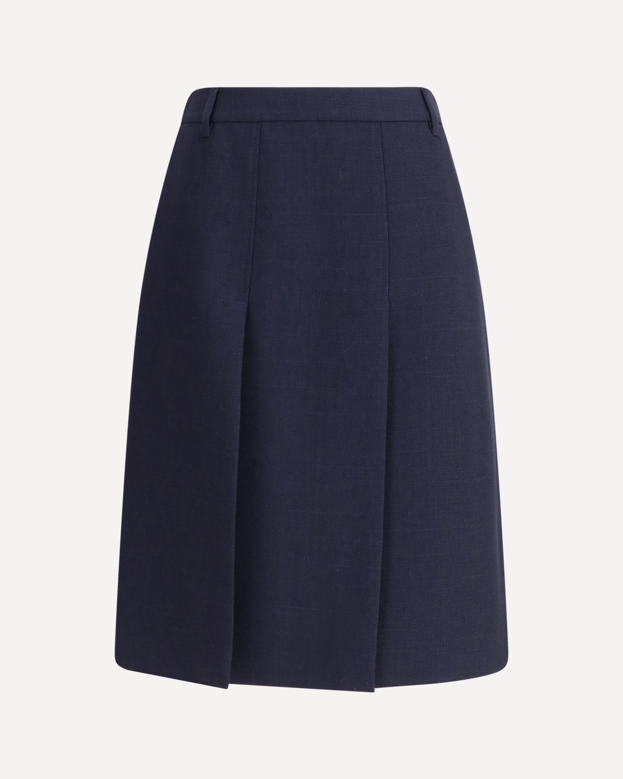 PRADA Virgin Wool Midi Skirt BLUE | Base Blu