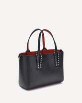 Borsa Tote in pelle con borchie - NERO | Base Blu