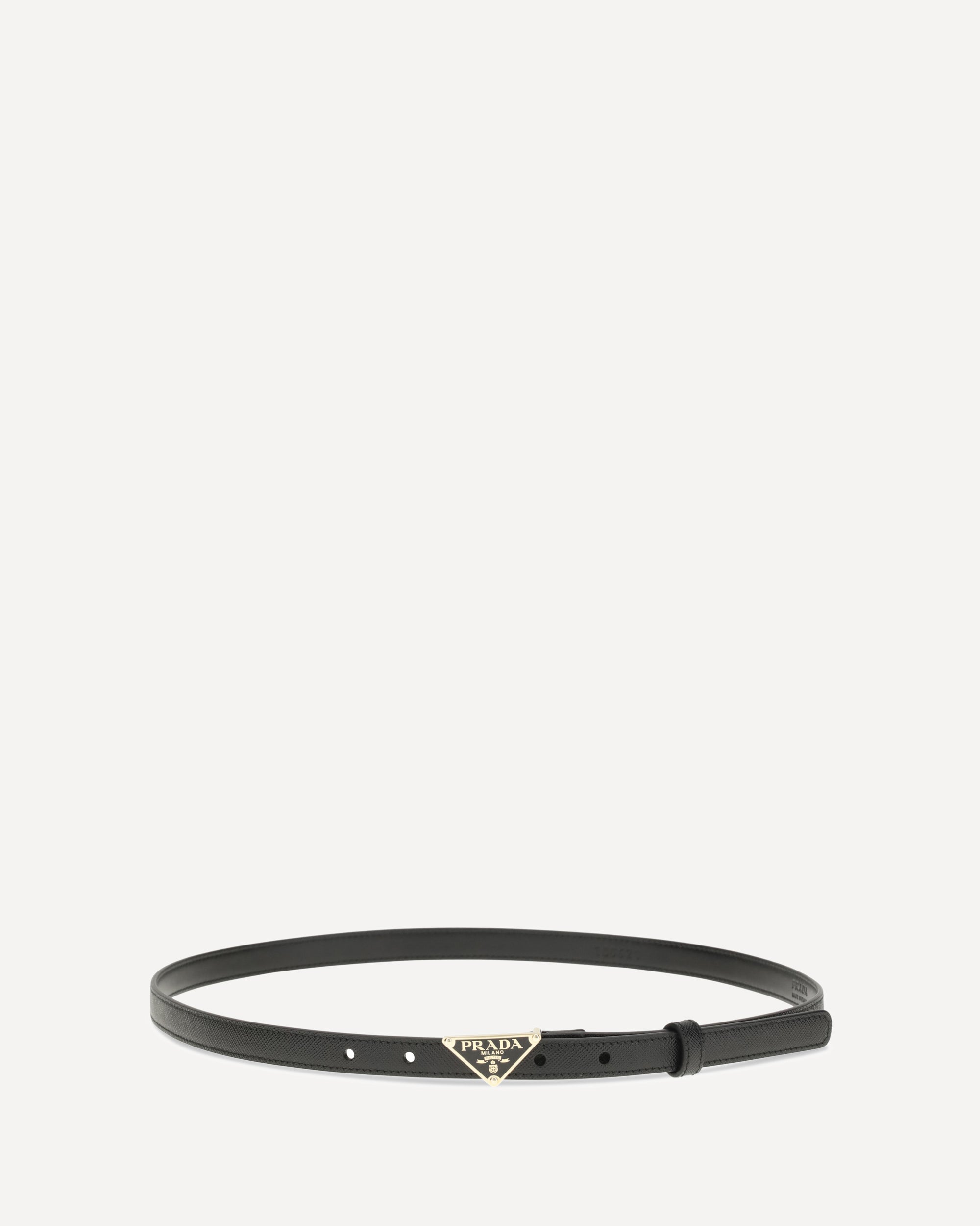Prada Black Calf Leather Bos Taurus Regular Women\'s Belt Prada Belt Woman Black main image 3