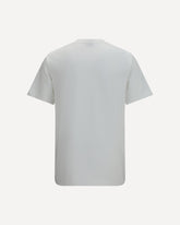 T-shirt in cotone ricamata con logo - BIANCO | Base Blu