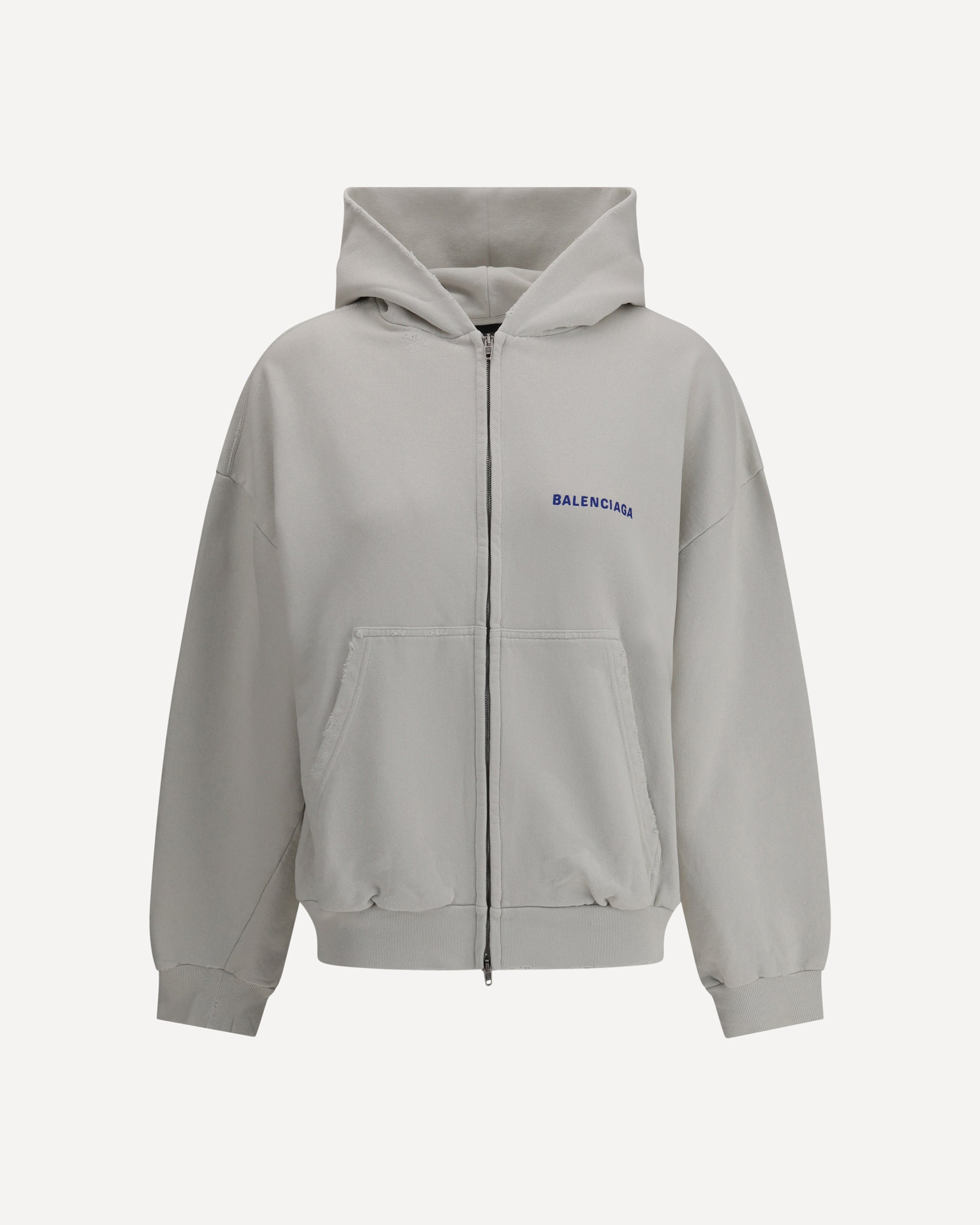 BALENCIAGA Logoed Hoodie GREY | Base Blu