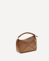 Featherlight Puzzle small Handbag - BROWN | Base Blu