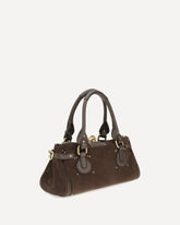 Paddington suede Handbag - BROWN | Base Blu