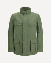 Garment Dyed Duke Casual Jacket - GREEN | Base Blu
