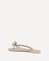 Rockstud flip-flop Sandals in PVC - BEIGE | Base Blu