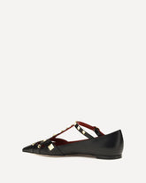 Studdy Ballerinas in kidskin - BLACK | Base Blu