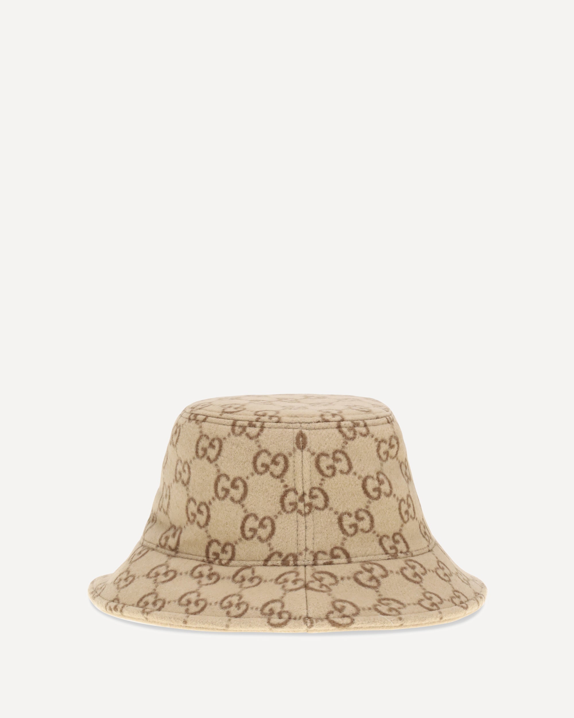 GUCCI GG jacquard wool Bucket Hat BEIGE | Base Blu