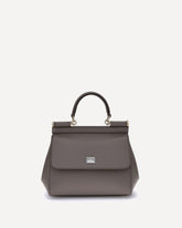 Leather Handbag - GREY | Base Blu