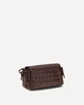 Intrecciato Shoulder Bag - BROWN | Base Blu