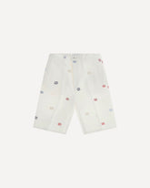 GG cotton denim jacquard Shorts - WHITE | Base Blu