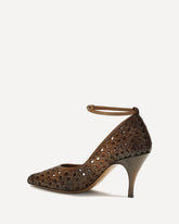 Woven leather Pumps - BEIGE | Base Blu