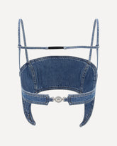 Top Moon in denim - BLU | Base Blu