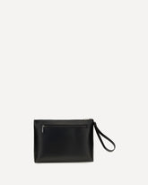 Kosmica leather Clutch - BLACK | Base Blu