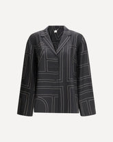Silk-twill Top - BLACK | Base Blu