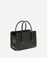 Intrecciato Handbag - BLACK | Base Blu