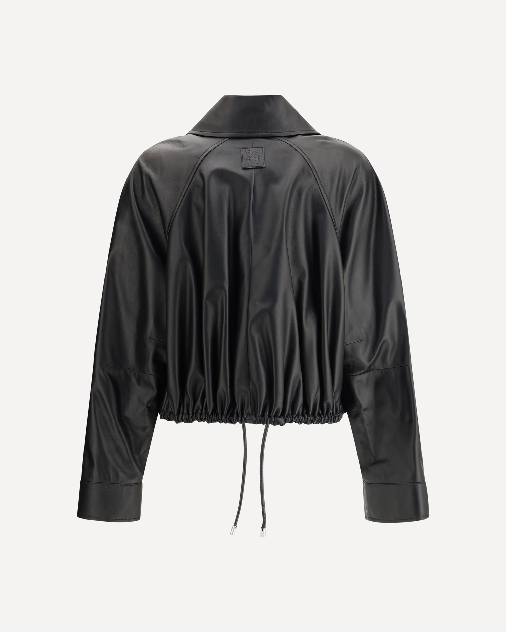 【新品未使用】FAKE LEATHER BALLOON JACKET FAKE LEATHER BALLOON JACKET-BLACK- – OBLIGE