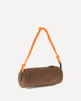 Embroidered logo Shoulder Bag - BROWN | Base Blu